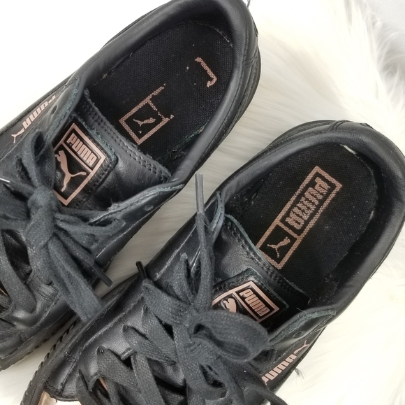 PUMA Basket Platform Metallic Sneakers 6.5 - Picture 7 of 8